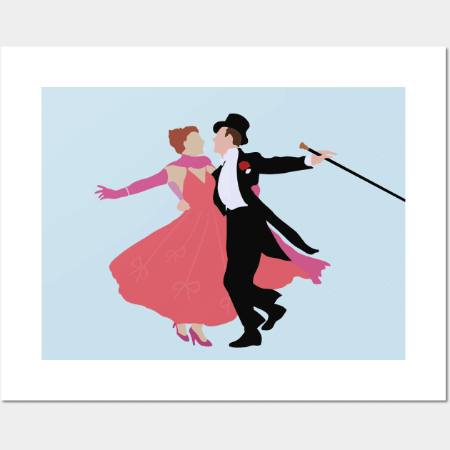 Ginger Rogers and Fred Astaire Wall Art by gleaner